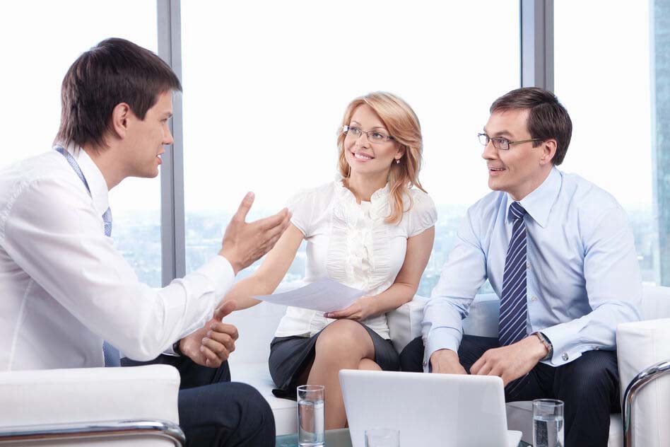 Professionals in a meeting